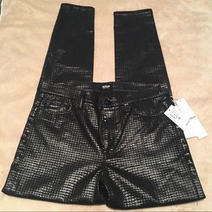 Hudson Black High Waist Barbara Super Skinny Jeans